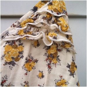 Yellow Roses Cotton Sundress Size M